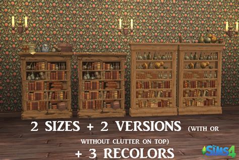Ts4 The Sims Medieval Bookcases For Sims 4 History Lovers Sims Blog