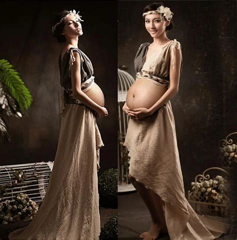 Elastic Maternity Slim Dress Pregnant Photography Props Fancy Pregnancy