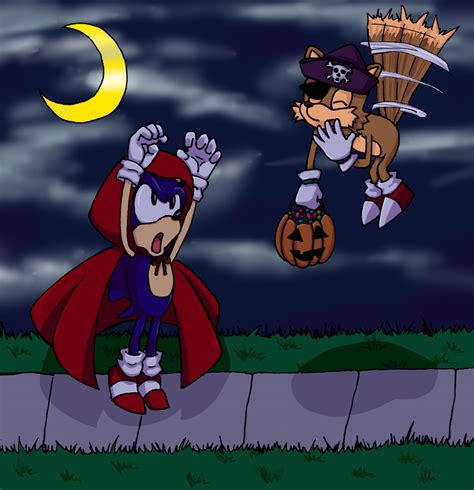 Sonic And Tails Trick Or Treat — Weasyl