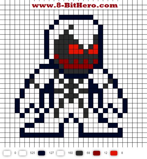 Anti Venom Perler Bead Pattern Spiderman Pixel Art Pixel Art Perler