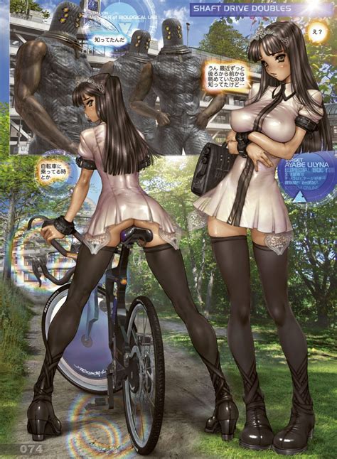 Shirou Masamune Ayabe Lilyna Lilynna Blueberry Greaseberries Highres Girl Boys Bicycle