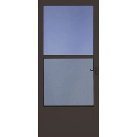 Koview magnetic screen door screen door mesh door net. LARSON Southport Brown Mid-View Aluminum Storm Door ...