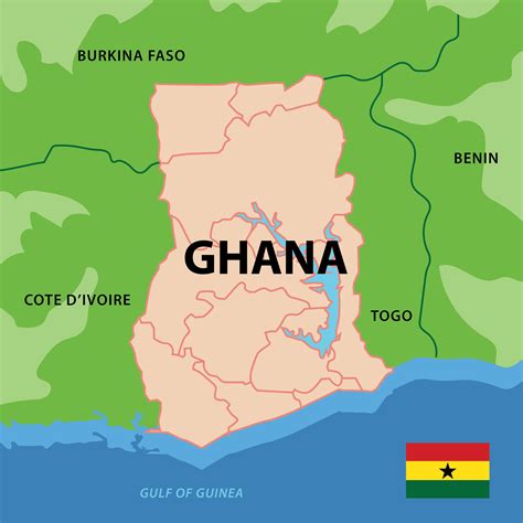Ghana Map 164815 Vector Art At Vecteezy