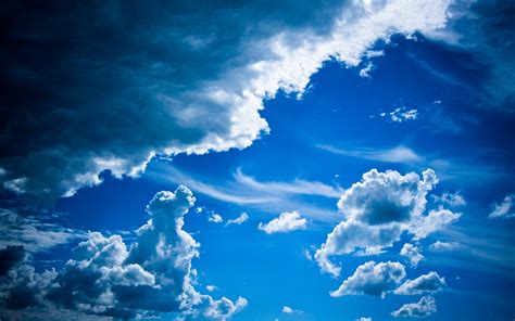 Clouds In Blue Sky Hd Wallpaper Background Image 1920x1200 Id