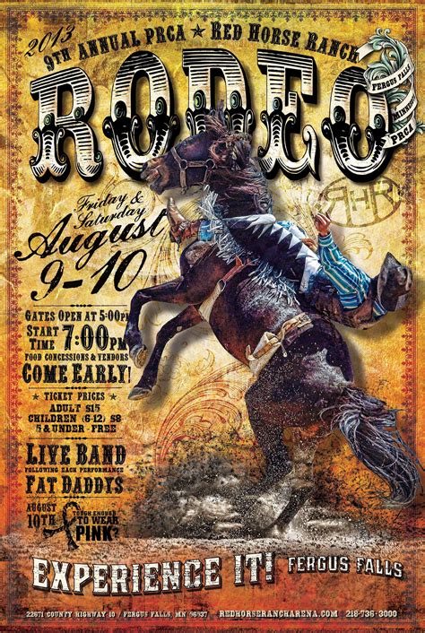 2013 Red Horse Ranch Rodeo Poster 18x27 — Maverickdesigngroupmaverick