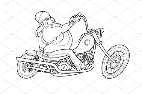 Biker Ride At Motorcycle Cartoon People Illustrations Creative Market