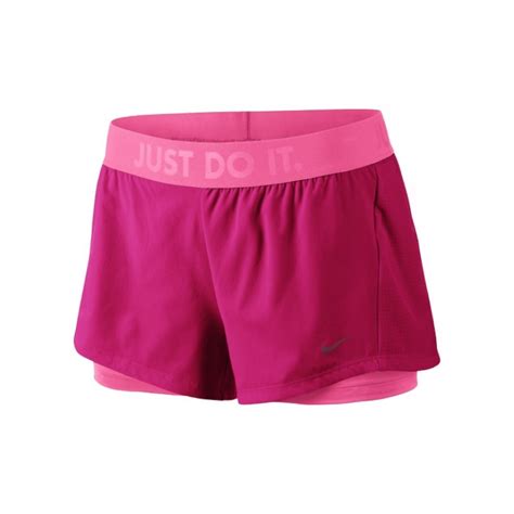 nike circuit 2 in 1 womens training shorts fuchsia force hyper pink deep garnet sportitude