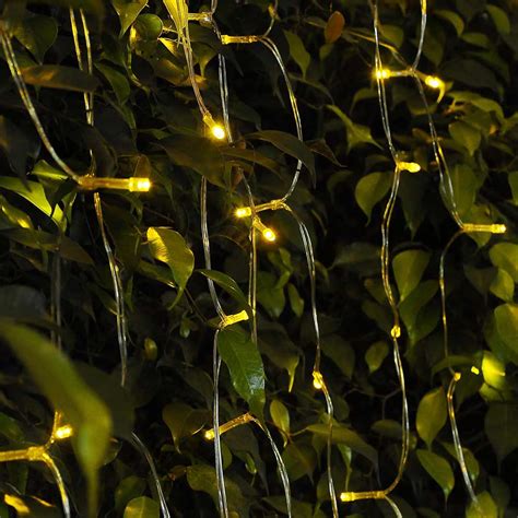 100 Led Solar Powered String Curtain Light Lamp Fairy