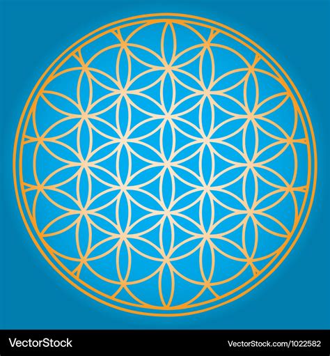 Sacred Geometry Flower Of Life Royalty Free Vector Image