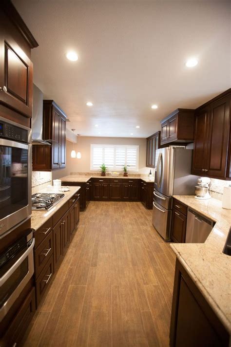 Hampton bay hampton satin white cabinets. Loving the flooring! | Kitchen, Kitchen cabinets, Flooring