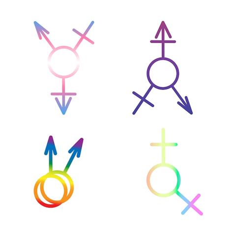 Premium Vector Gender And Sexual Orientation Symbol Set Isolated Vector Design