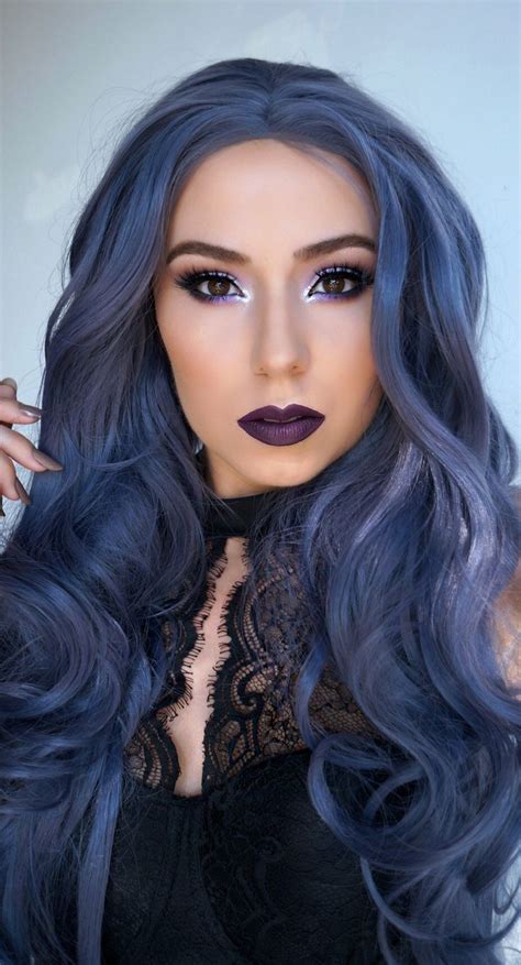 Preferred hair blue hair wig of human hair with baby hair brazilian lace front wig short bob wigs for women. 275 best pixie colors images on Pinterest