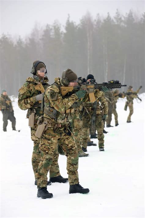 Estonian Special Forces Estsofeog Shooting Their New Handk 416 Rifles