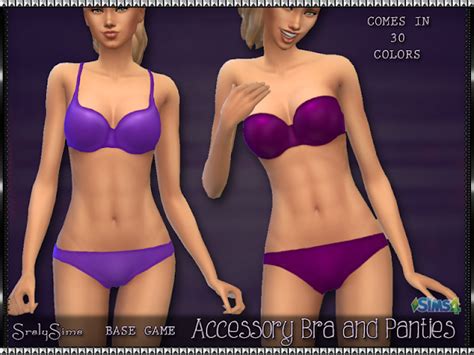 Sims 4 Ccs The Best Accessory Bra And Panties By Srslysims