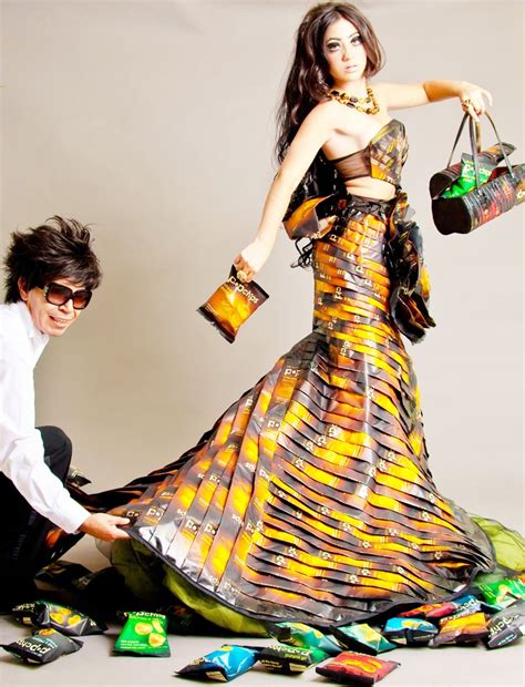 Popchips Dress By Merlin Castell Recycled Dress Fashion