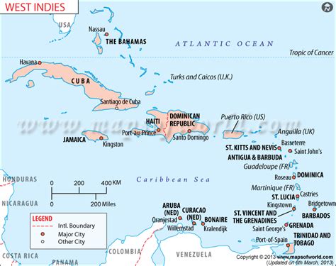 West Indies Map