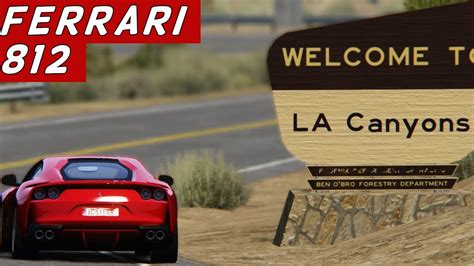 Assetto Corsa Gameplay Ferrari 812 In LA Canyons YouTube