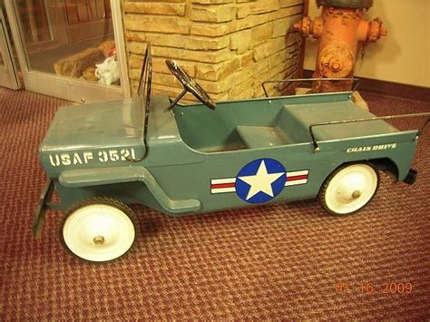 Antique Army Jeep Pedal Car