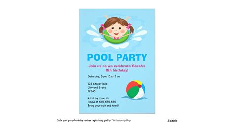 Girls Pool Party Birthday Invites Splashing Girl Rb875e651b0714ae1b07ecb0f581b199b Zkrqs 1200