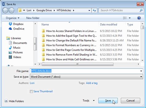 How To Change The Default File Name Used When Saving Word Documents