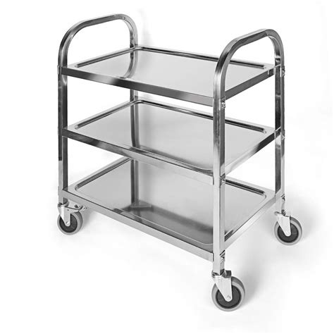 Buy Nisorpa 3 Tier Stainless Steel Utility Cart L30 X W16 X H33 Inch