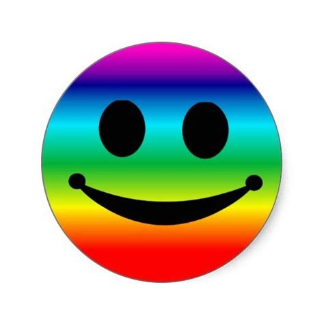 Rainbow Smiley Stickers I Love To Laugh Just Smile Smile Face Smile