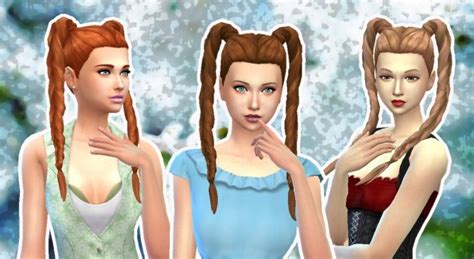 Once you master braiding, you can move on to more intricate braids, such as the french braid and fishtail braid. Long Braids By Kiara - Sims 4 Hair