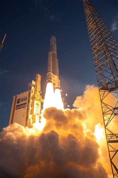 Ariane 5 Rocket Launches New European Meteosat Satellite Two Intelsat