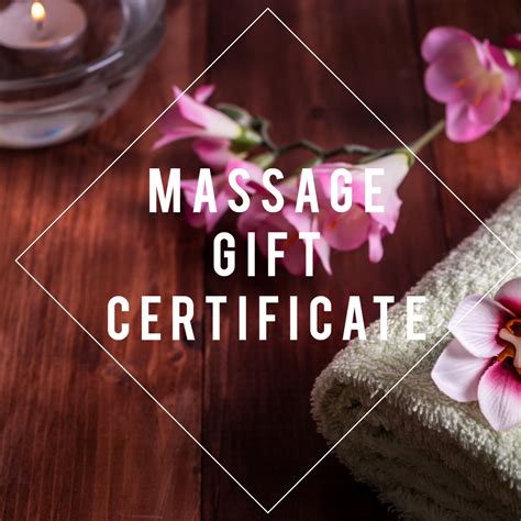 Relax And Rejuvenate With Massage T Certificates