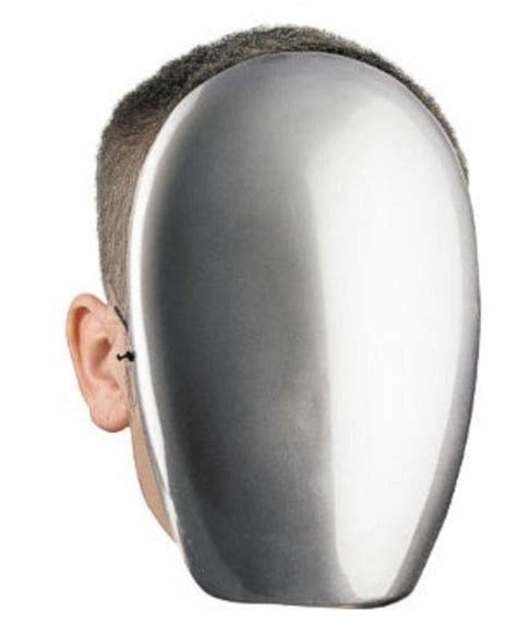 No Face Chrome Mask Chicago Costume Company