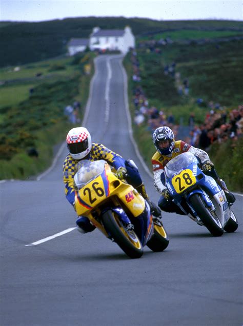 Isle of man is more comparable to a rally race than an f1 race. TT race, Isle of Man - Kelly/Mooney Productions