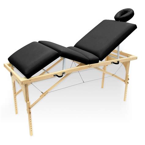 maca de massagem portátil com altura regulável e orifício para fisioterapia e estética canopus