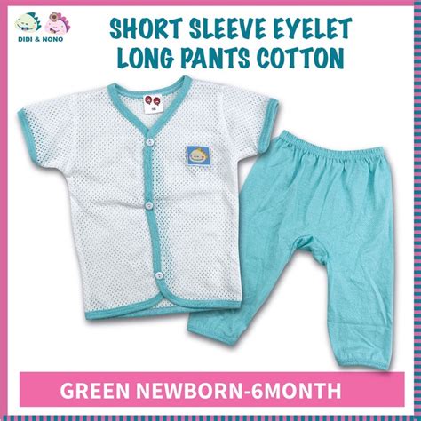 Newborn Baby Wear Infant Suit Baju Set Bayi Baru Lahir Baju Butang