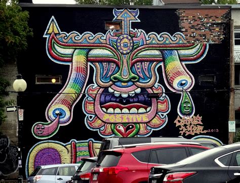 Stunning Montreal Street Art Mural Painting Scene Travel And