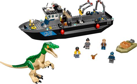 Lego Jurassic World Baryonyx Dinosaur Boat Escape Building Set 76942 New