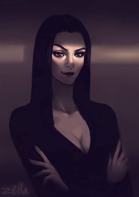 Morticia Addams By Zellaross On Deviantart Morticia Addams Gomez And