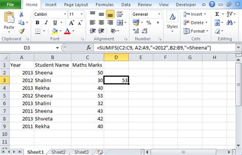 How To Use Sumifs Function In Excel Multiple Criteria