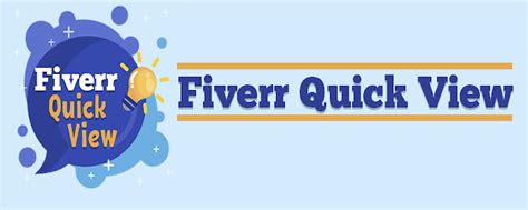 Fiverr Quick View Chrome Extension For Fiverr Management
