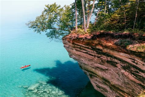 Pictured Rocks National Lakeshore View Of Lake Superior And Lovers Leap