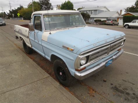72 1972 Ford F100 4x4 Short Bed V8 4 Speed California Truck Classic