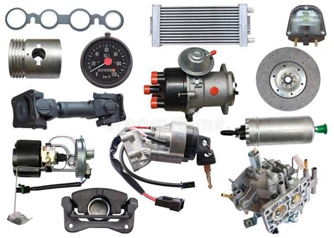Auto Spare Parts Car On Stock Image Image Of Background 125259665