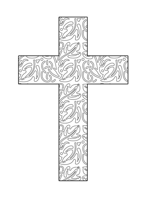 Free Coloring Pages Cross