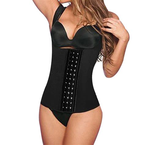 new sexy strappy latex waist trainer tummy control women waist bodycon corsets cincher hooks