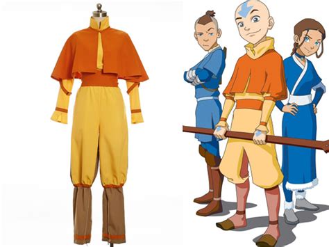 Avatar The Last Airbender Cosplay Aang Costume Set