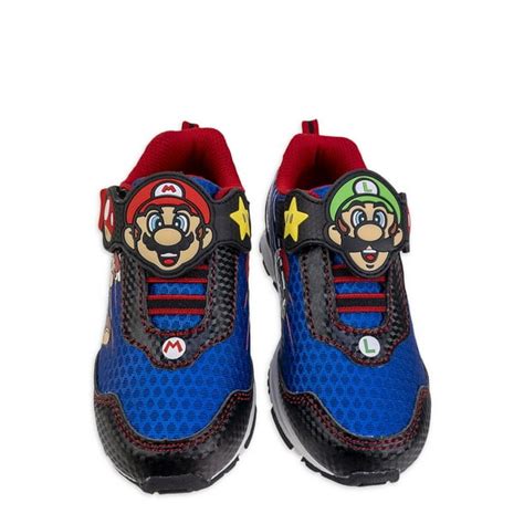 Mario Kart Licensed Boys Light Up Athletic Sneakers Sizes 10 2