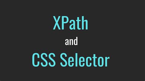 Mastering Xpath And Css Selector For Selenium Tutorialspoint
