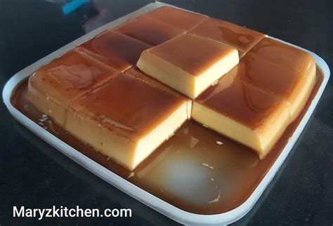 Quick And Easy Eggless Caramel Pudding Recipe Mary S Kitchen