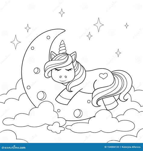 Dibujo Para Colorear Unicornio Sentado En Una Nube Dibujos Para The
