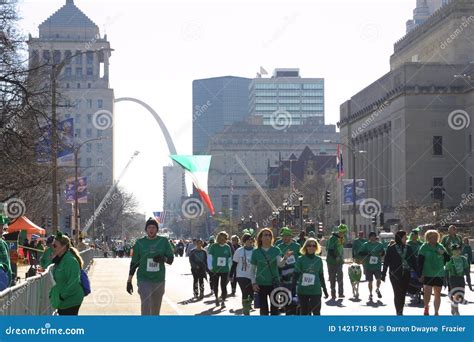 St Patrick S Day 5k Run St Louis 2019 Viii Editorial Stock Photo