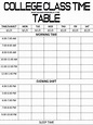 Free Class Schedule Template Printable Class Schedule Template - Vrogue
